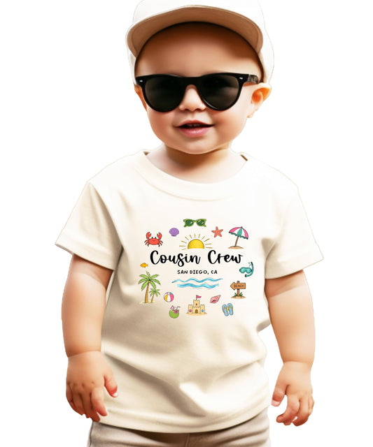 Cousin Crew San Diego CA Shirt – Matching Family Vacation Beach Trip T Shirt for Kids Women Men