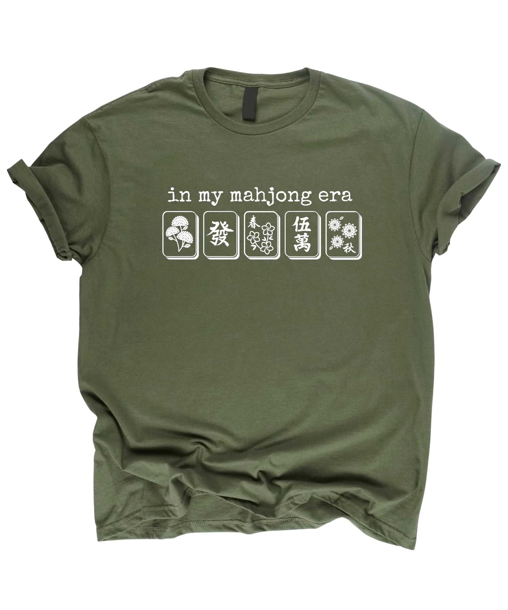 In My Mahjong Era shirt displayed flat showing full design and shirt silhouette
