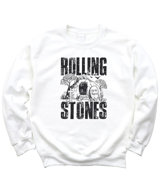 He Is Risen Easter Unisex Sweatshirt - Christian Empty Tomb Graphic