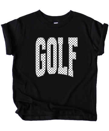 Olive Loves Apple Polka dot Golf Graphic T-Shirt for Girls and Women - Cute Golf Lover Outfit