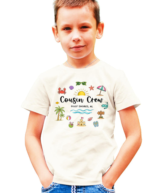 Cousin Crew Gulf Shores AL Unisex Shirt Matching Family Vacation Beach Trip Summer Graphic Tee
