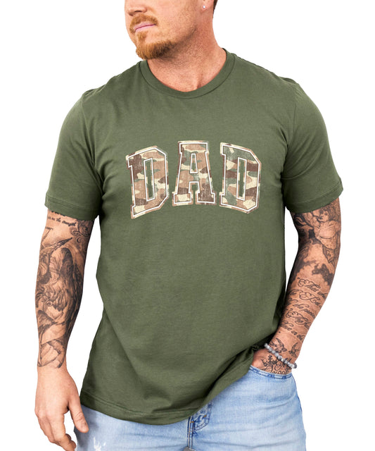 Dad Shirt Retro Camo Hunting Graphic Tee for Men