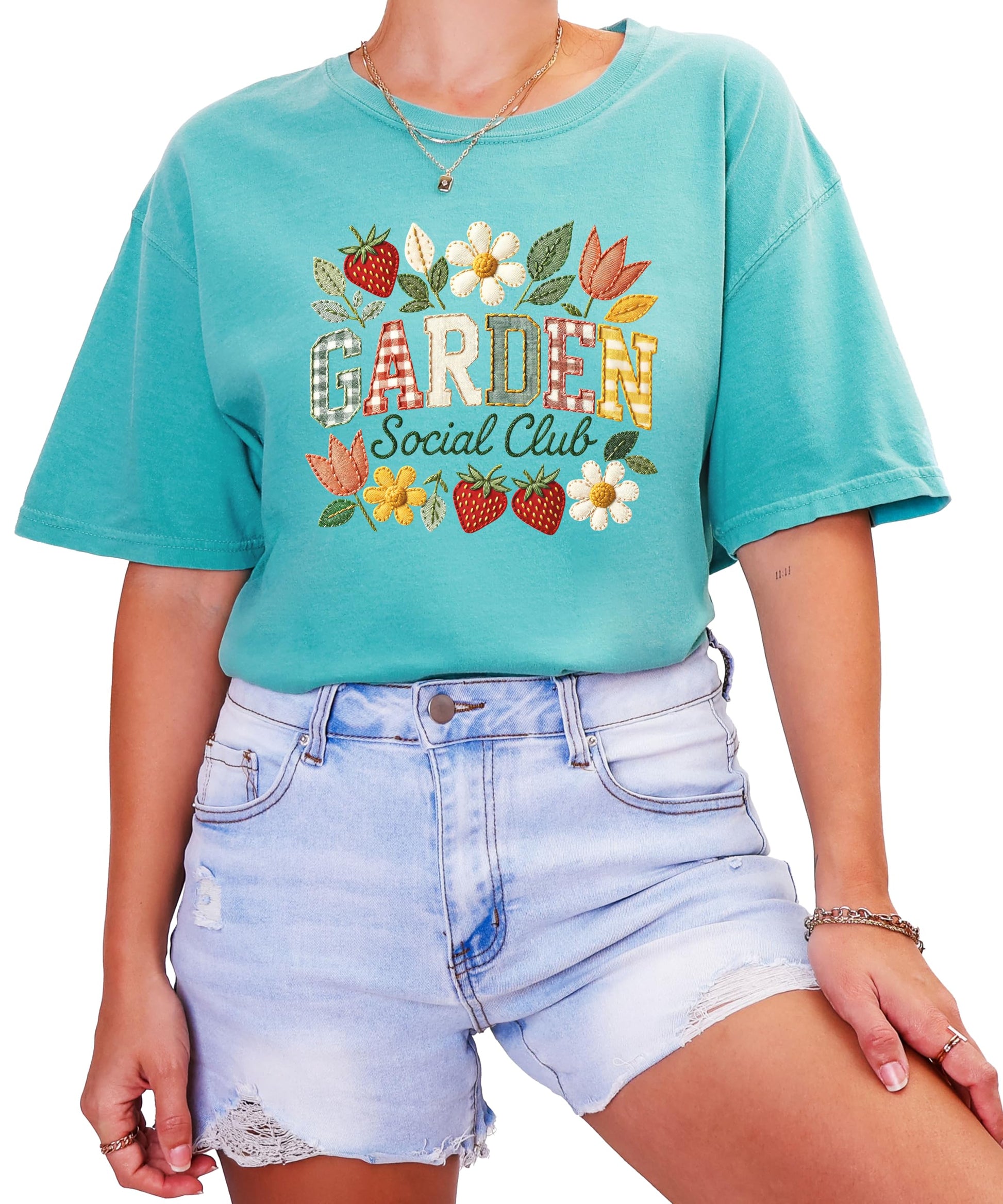 Garden Social Club shirt styled on model showing relaxed fit and vintage aesthetic