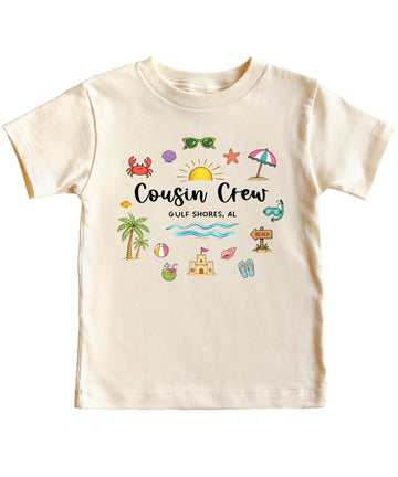Cousin Crew Gulf Shores AL Unisex Shirt Matching Family Vacation Beach Trip Summer Graphic Tee