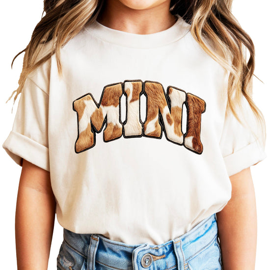 Size chart and fitting guide for mama and mini matching shirts