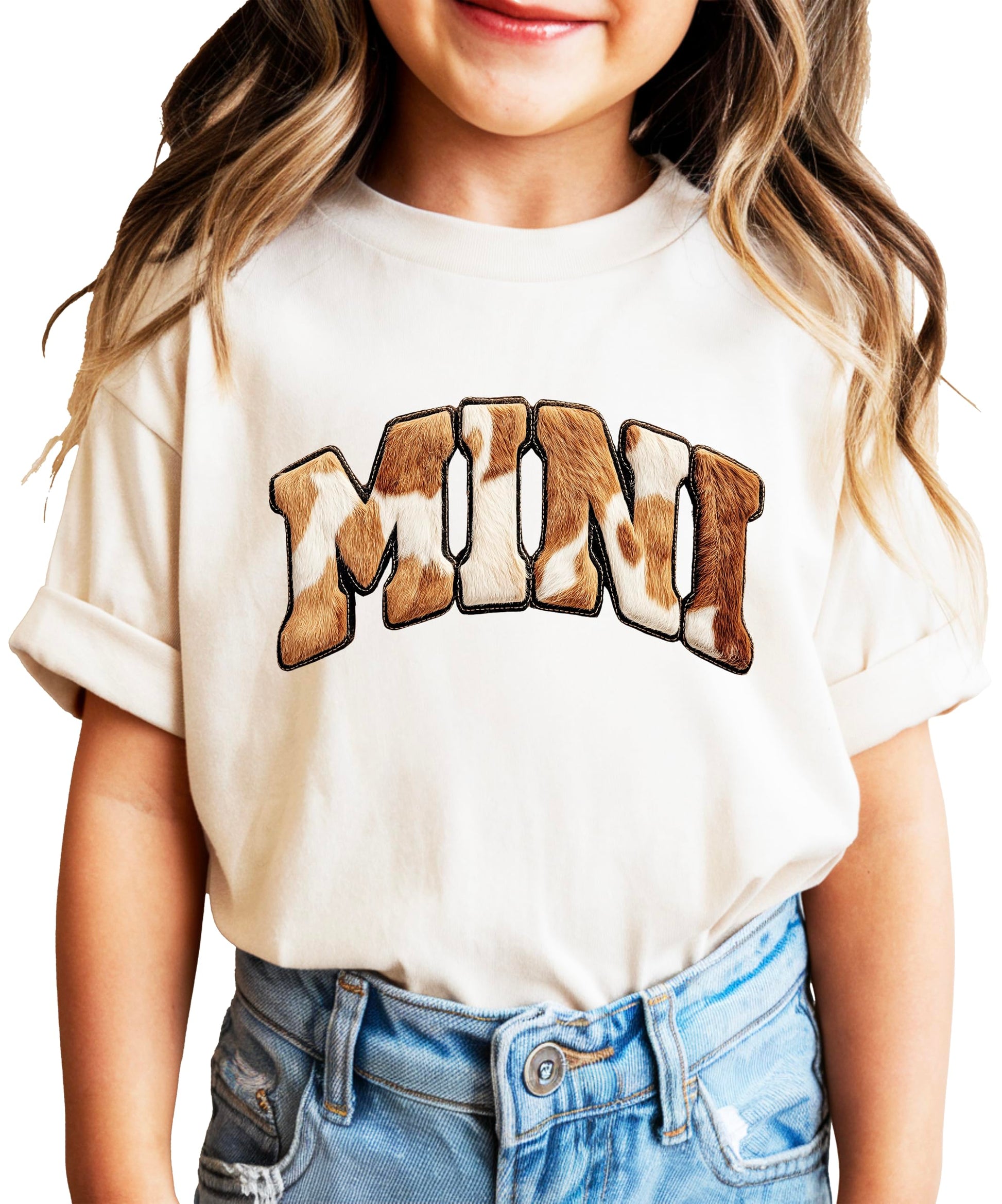 Size chart and fitting guide for mama and mini matching shirts