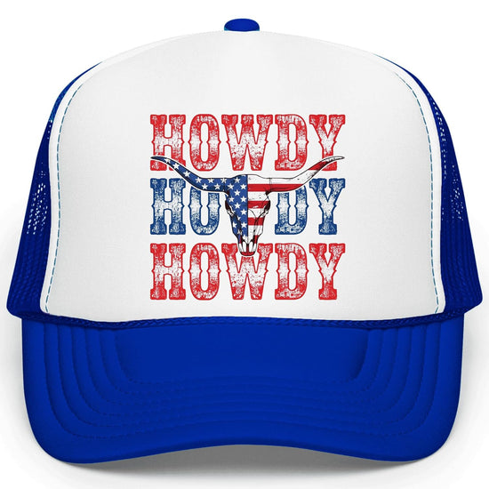 Back view of white mesh trucker hat showing snapback closure adjustment