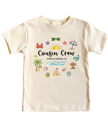 Cousin Crew Myrtle Beach Shirt – Matching Family Vacation T Shirt for Kids Women Men