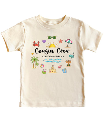 Cousin Crew Virginia Beach Unisex Shirt for Family Vacation Matching Cousins Trip Summer Reunion Tee