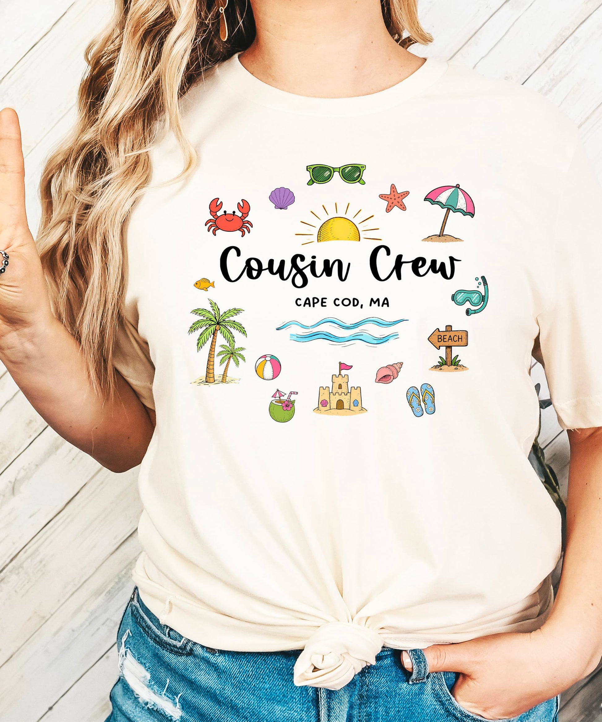 Back view of Cousin Crew Cape Cod shirt showing clean design and comfortable cotton fabric construction