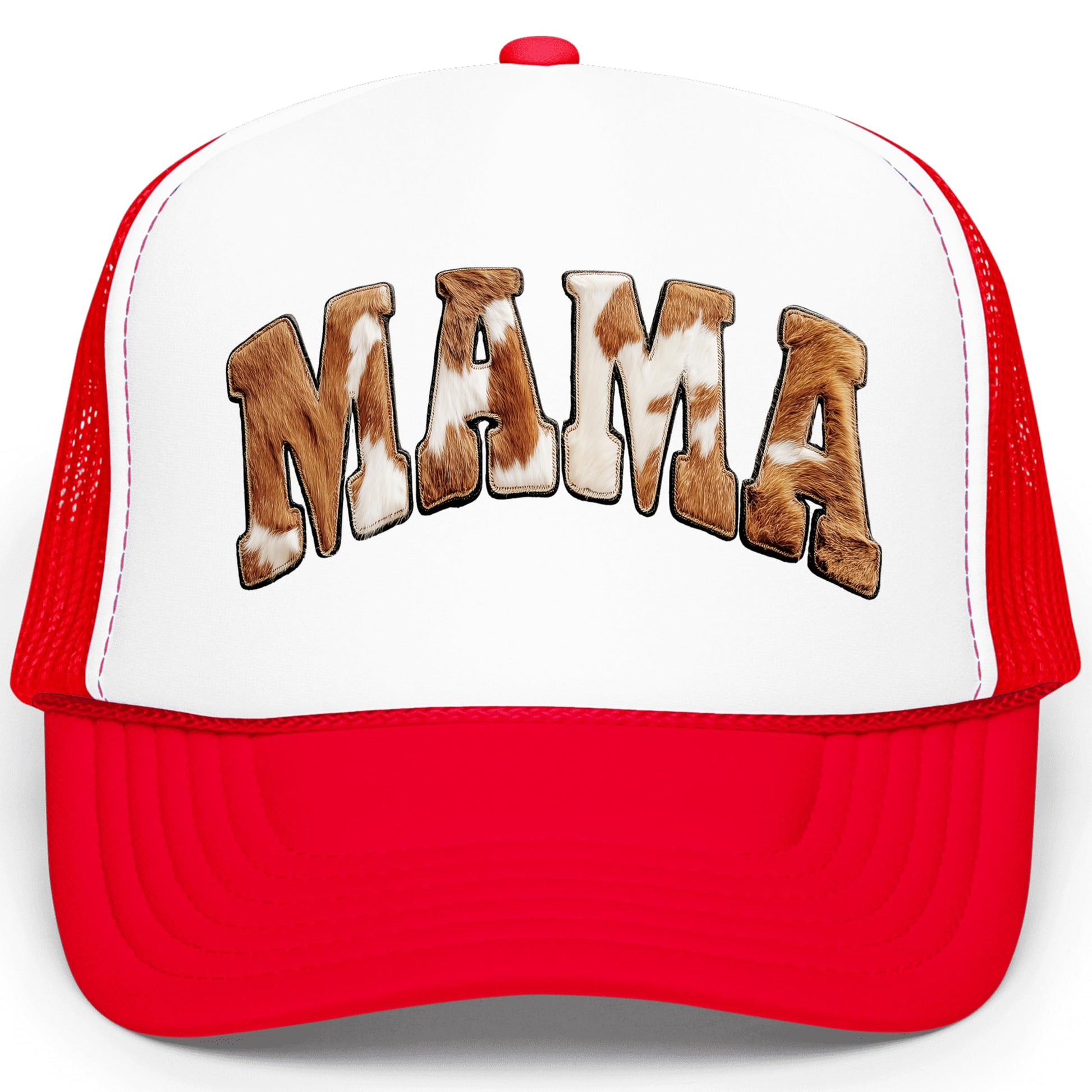 Back view of trucker hat showing breathable mesh panels and snapback adjustment mechanism