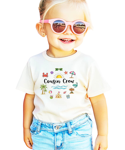 Cousin Crew Family Vacation Shirt – Matching Beach Trip T Shirt for Kids Women Men