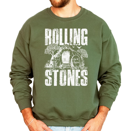 Back view of Easter sweatshirt showing clean design and comfortable fit