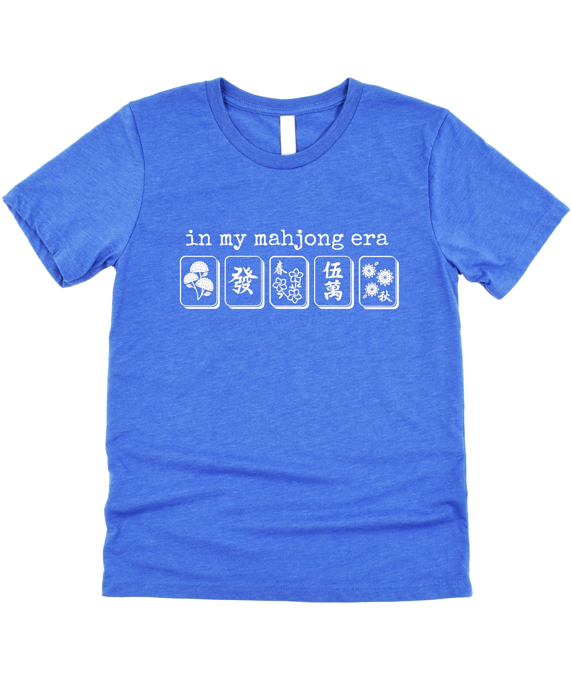 Mahjong Era graphic tee lifestyle shot showing comfortable unisex fit