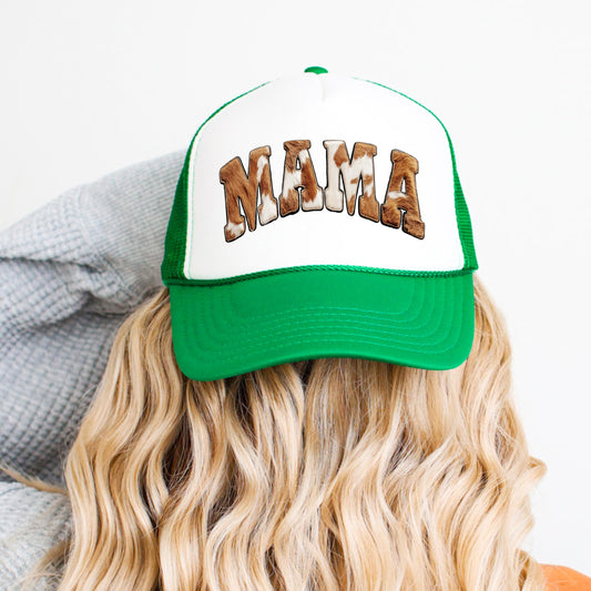 Howdy Cowhide Print Women's Western Trucker Hat Snapback