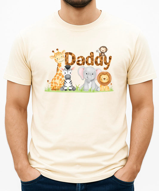 Safari birthday shirt product details and sizing information