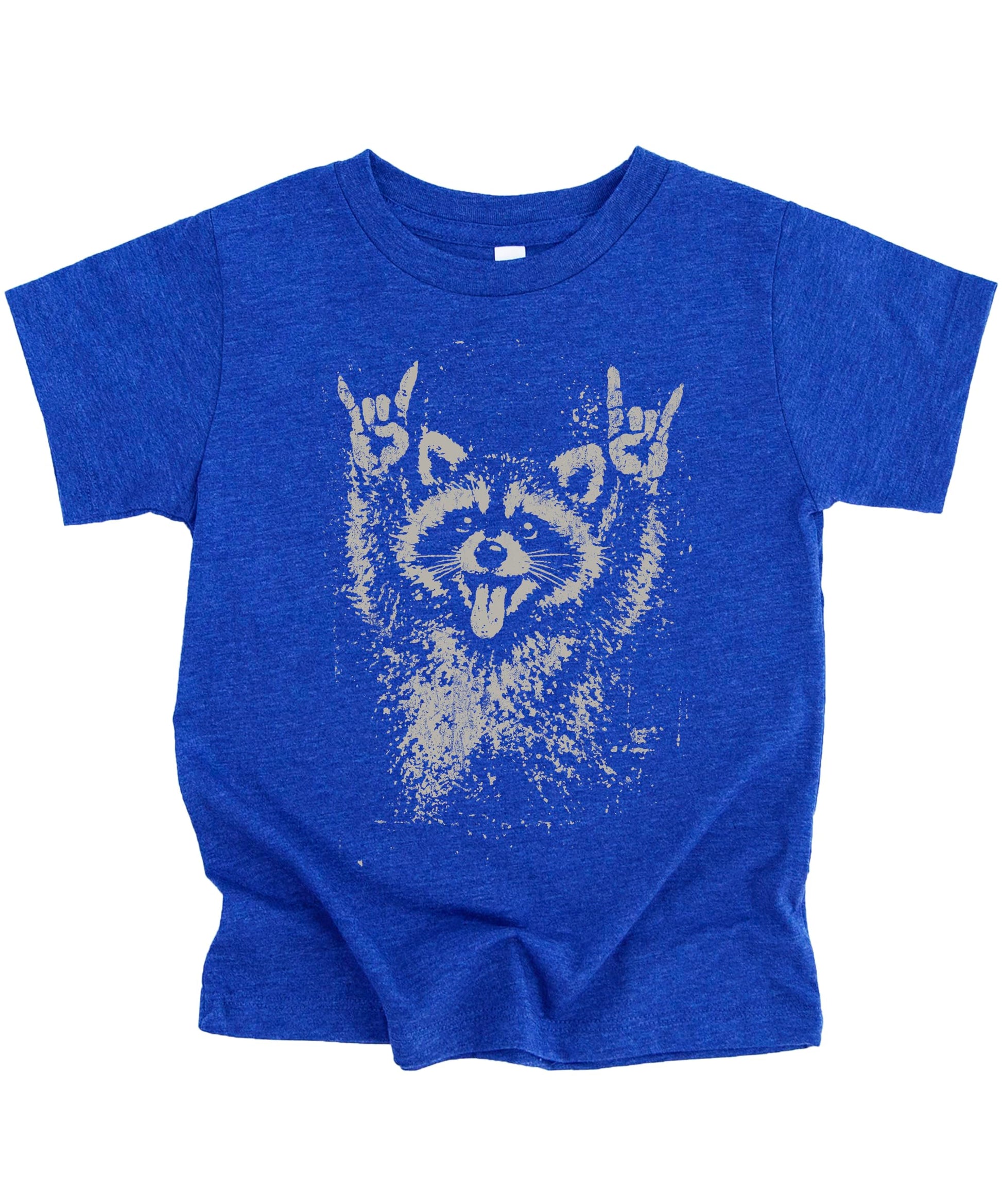Funny raccoon shirt gift idea mockup showing rock and roll themed graphic tee perfect for animal lovers
