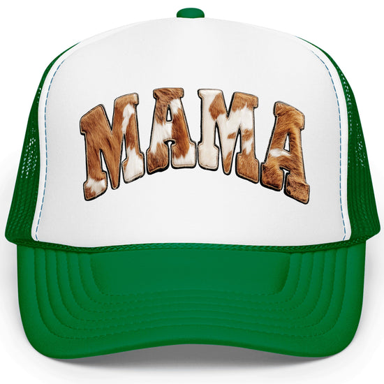 Side view of western trucker hat showing mesh back panels and adjustable snapback closure
