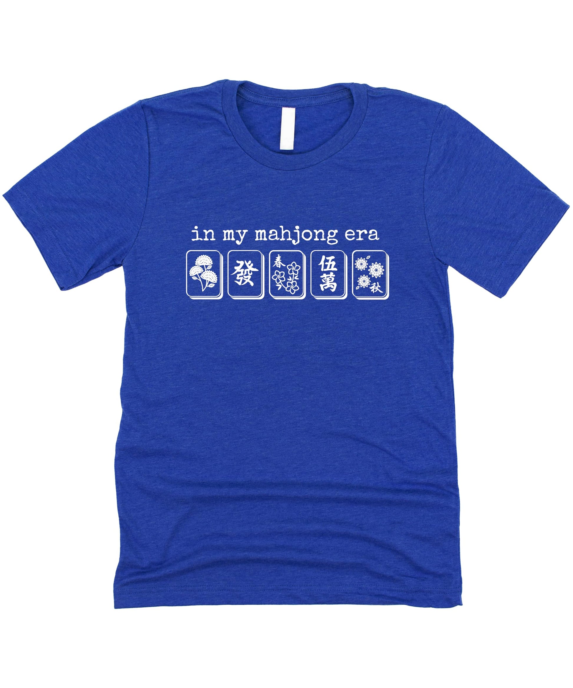 Mahjong themed graphic tee product shot highlighting trendy casual style