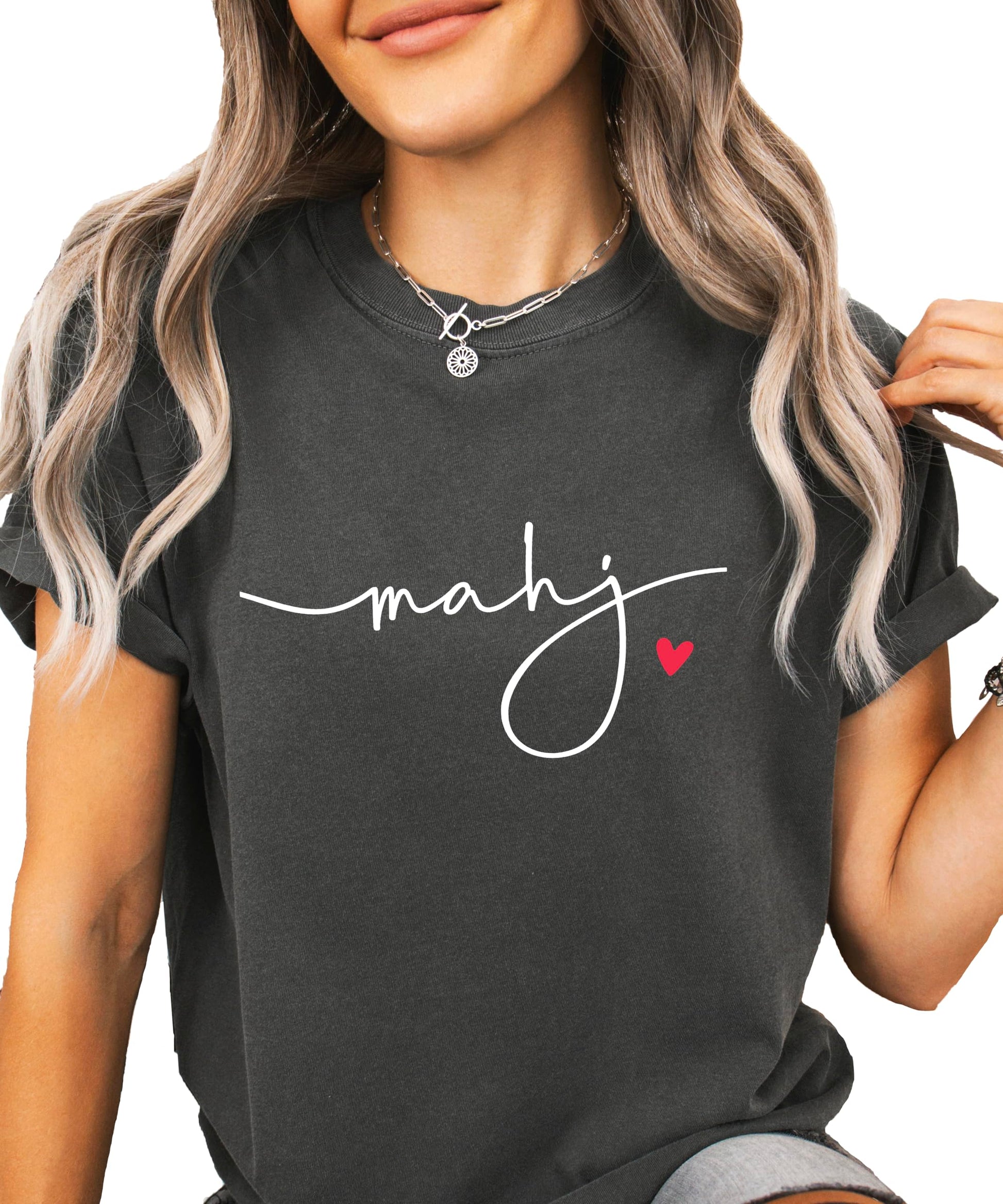 Mahj shirt flat lay showing relaxed fit and garment-dyed cotton texture