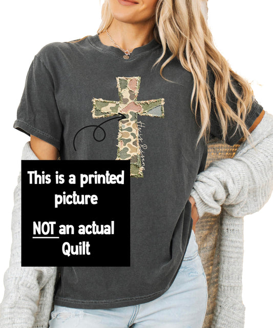 He Is Risen Cross Shirt for Women - Christian Easter Faith Graphic