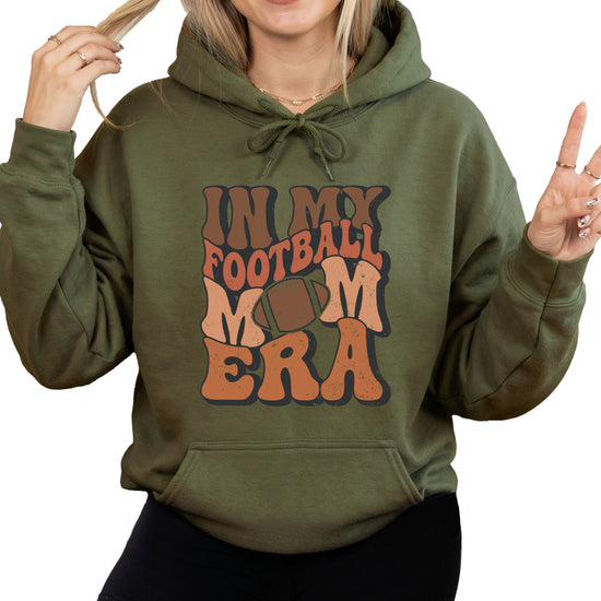 In My Football Mom Era hoodie in Army Green - view 1