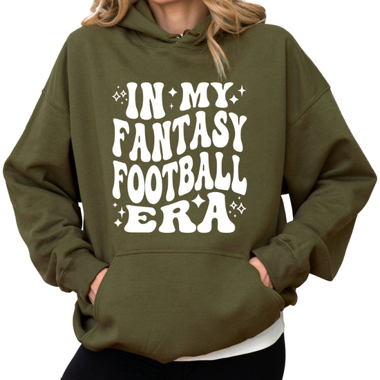 In My Fantasy Football Era hoodie in Army Green - view 1