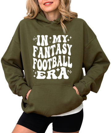 In My Fantasy Football Era hoodie in Army Green - view 1