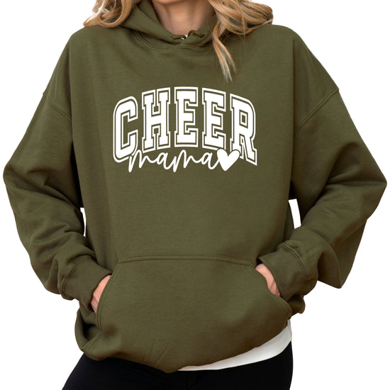 Cheer Mama Army Green Hoodie for Women - view 1