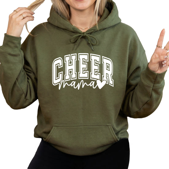 Cheer Mama Army Green Hoodie for Women - view 2