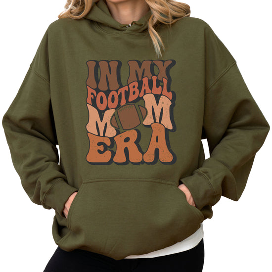 In My Football Mom Era hoodie in Army Green - view 2