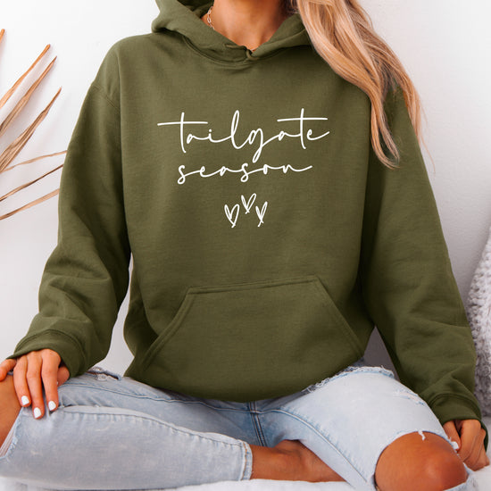 Tailgate Season hoodie Army Green view 3
