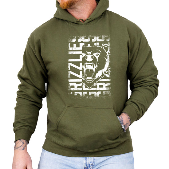 Grizzlies School Spirit hoodie in Army Green - view 3