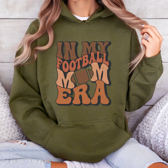 In My Football Mom Era hoodie in Army Green - view 3