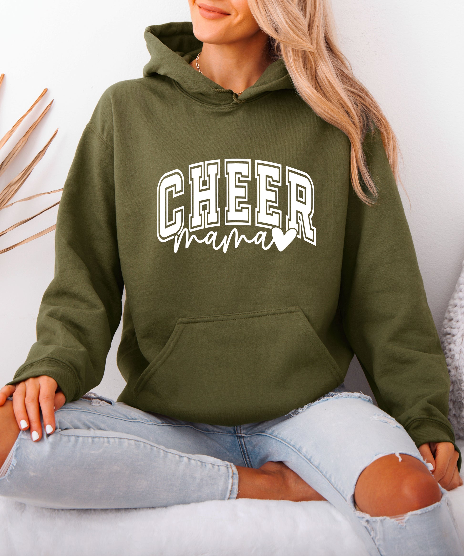 Cheer Mama Army Green Hoodie for Women - view 3