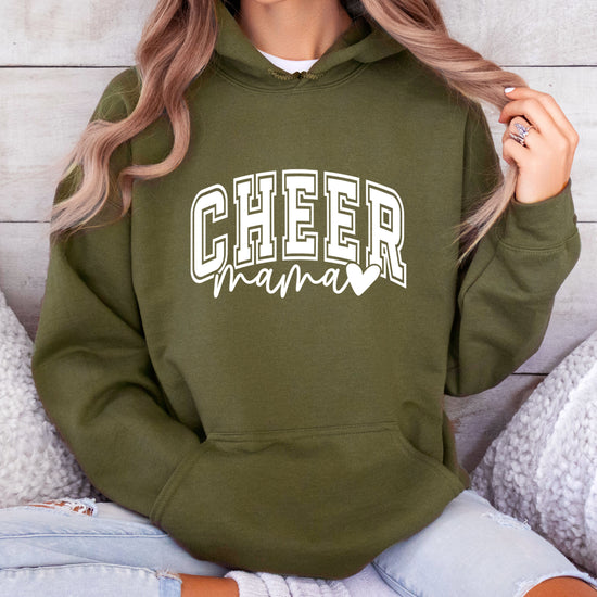 Cheer Mama Army Green Hoodie for Women - view 4