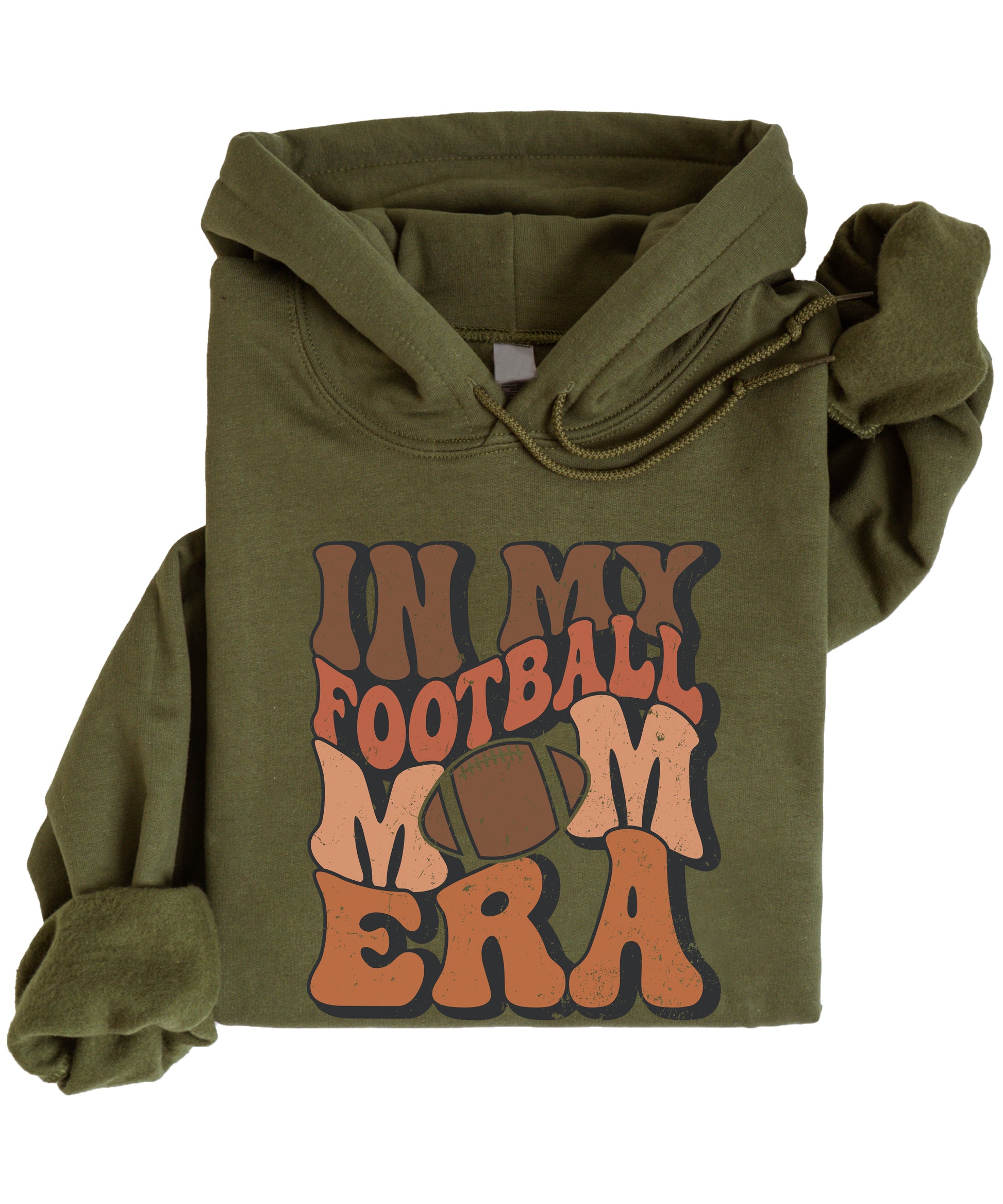 In My Football Mom Era hoodie in Army Green - view 4