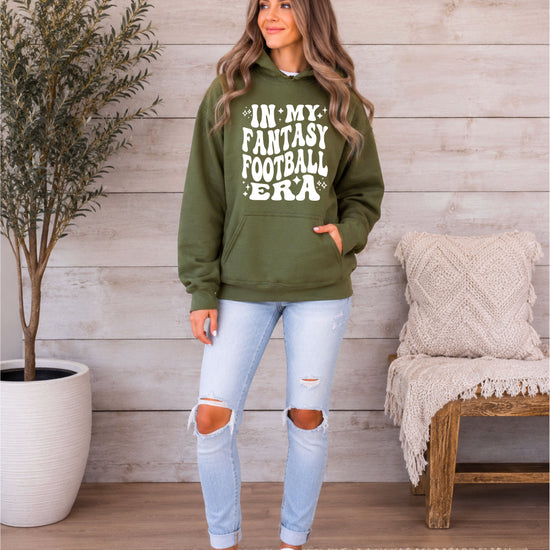 In My Fantasy Football Era hoodie in Army Green - view 5