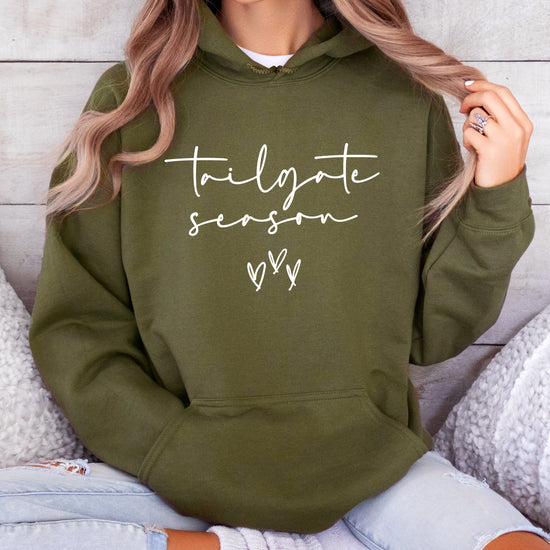 Tailgate Season hoodie Army Green view 6