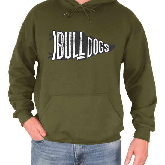 Army Green Bulldogs school spirit hoodie - view 7