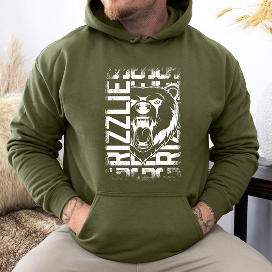 Grizzlies School Spirit hoodie in Army Green - view 7