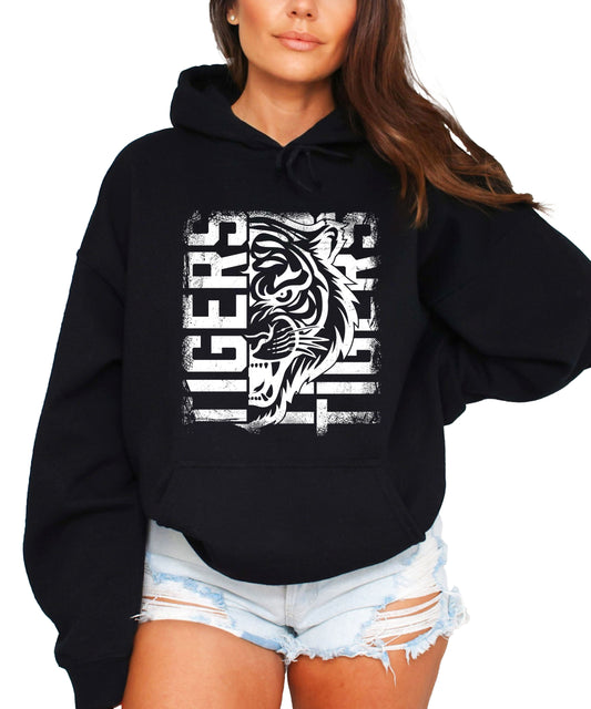 Tigers School Spirit Hoodie Black view 2