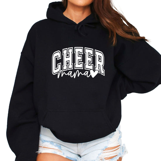 Cheer Mama Black Hoodie for Women - view 2
