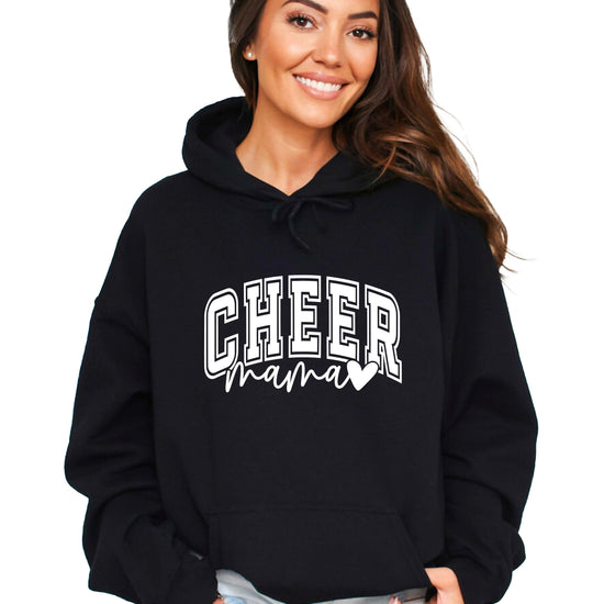 Cheer Mama Black Hoodie for Women - view 3