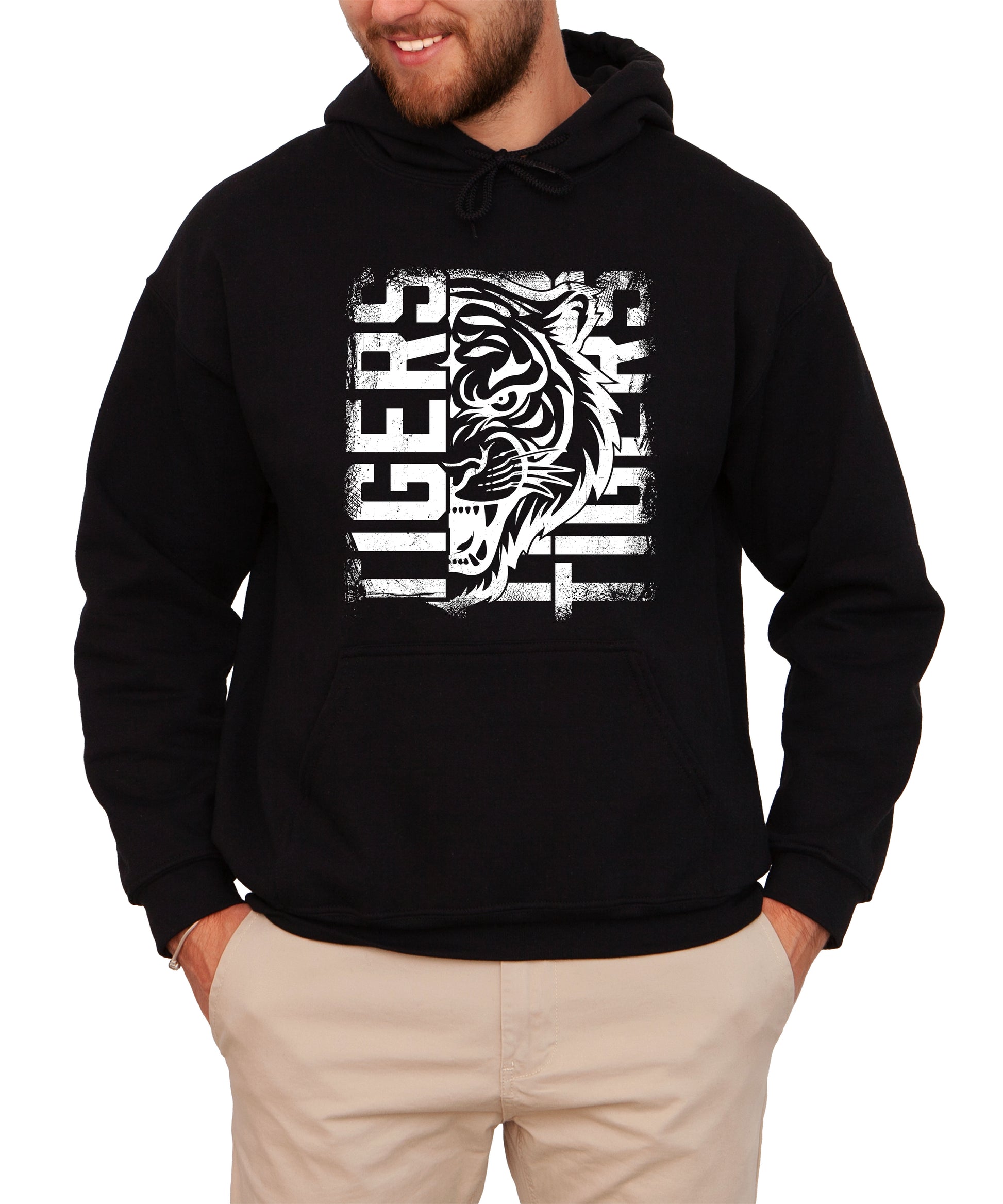 Tigers School Spirit Hoodie Black view 3