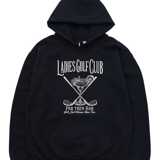 Ladies Golf Club Par Then Bar Hoodie for Women - Black 3