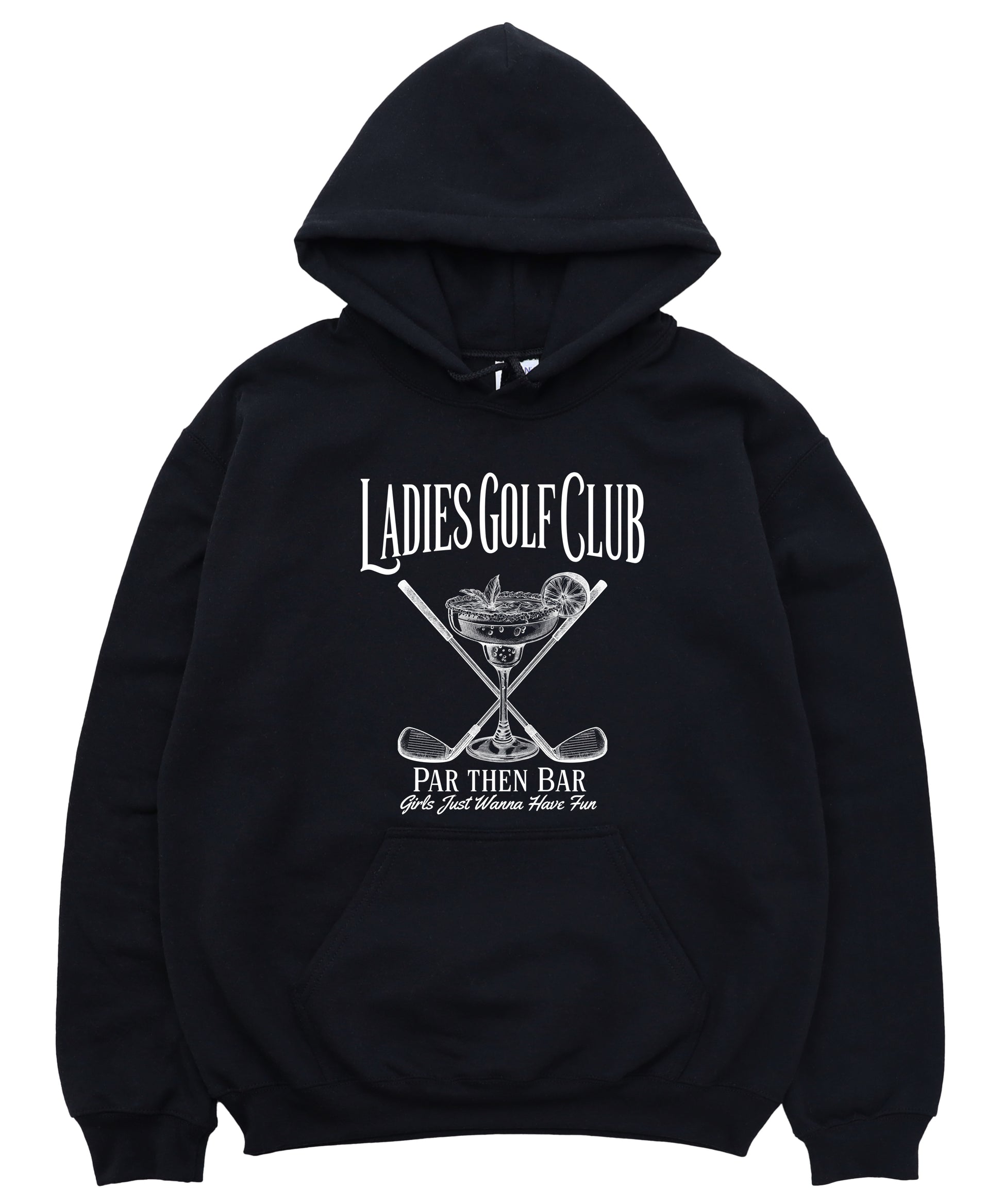 Ladies Golf Club Par Then Bar Hoodie for Women - Black 3