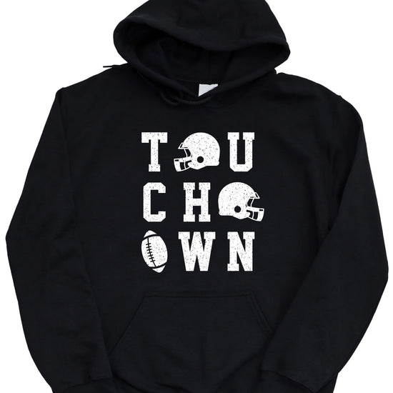Touchdown football hoodie Black view 4