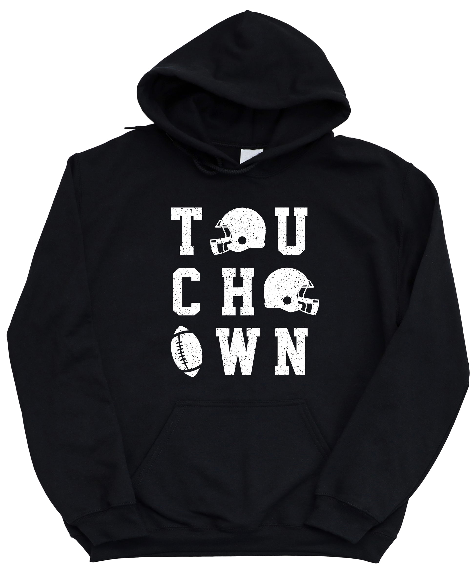 Touchdown football hoodie Black view 4
