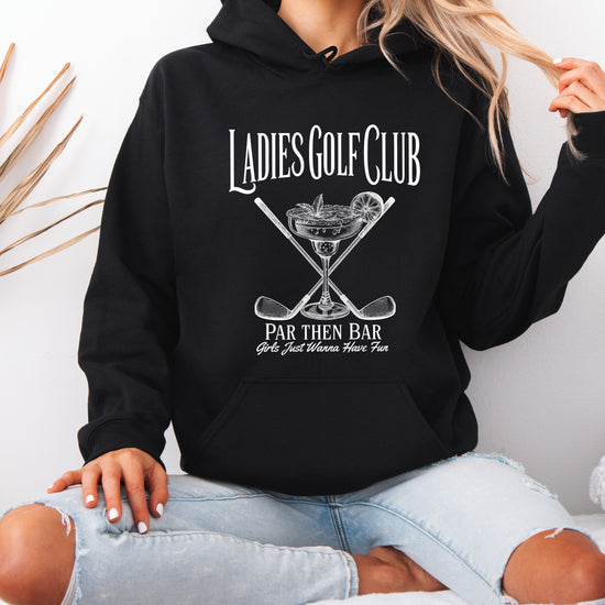 Ladies Golf Club Par Then Bar Hoodie for Women - Black 5